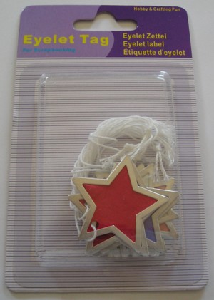 Eyelet Tag - Stars