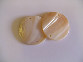 Mother-Of-Pearl Ornament - Round TO CLEAR