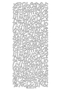 Starform Peel Off Outline Sticker - Alphabet