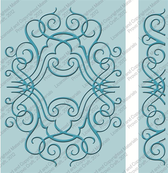 Cuttlebug 5x7 Embossing Folder - Nathaniel's Penwork Border Set