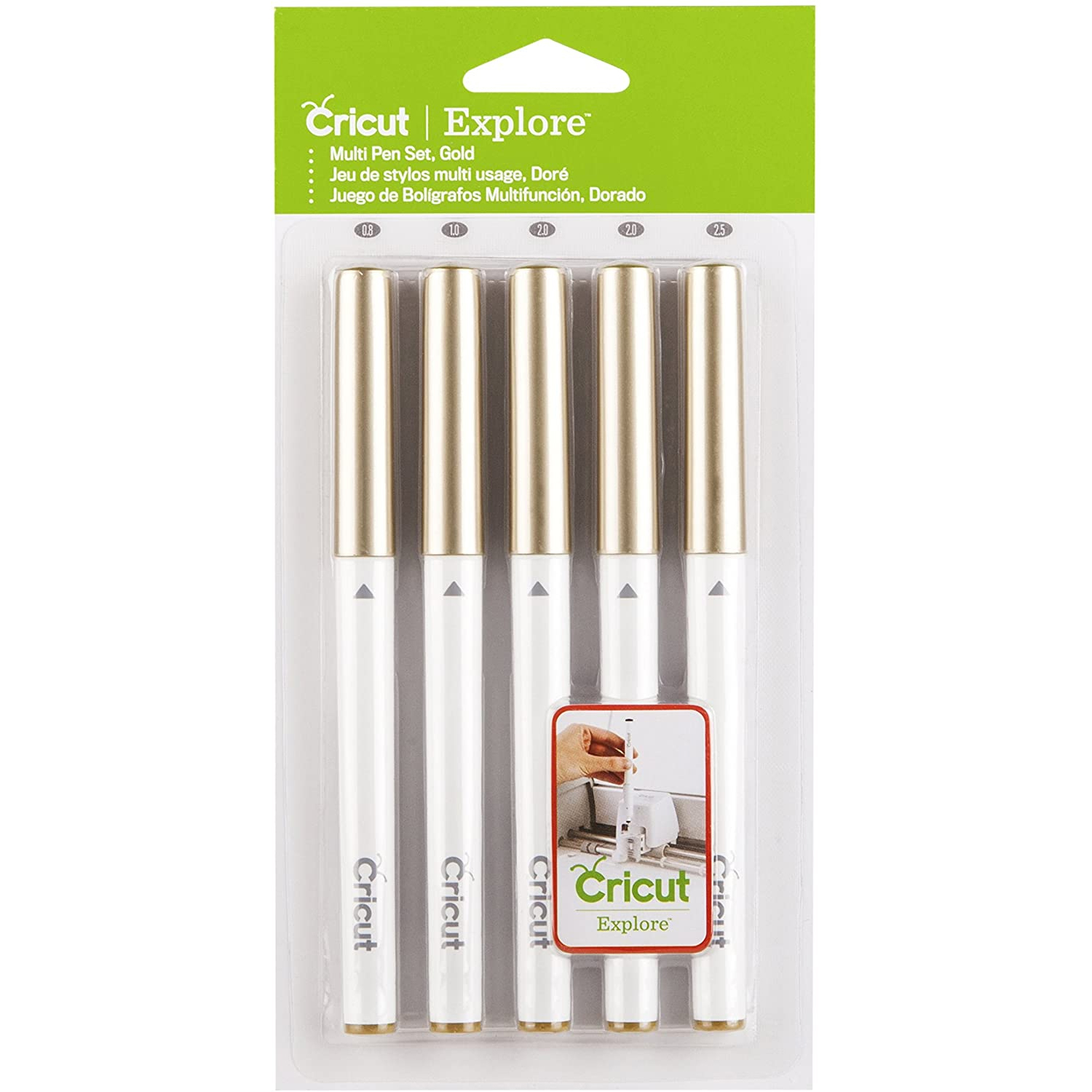 Cricut Explore/Maker Multi-Size Pen Set 5-pack (Gold)