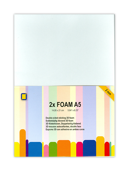 Foam A5 x2 Sheets 2mm