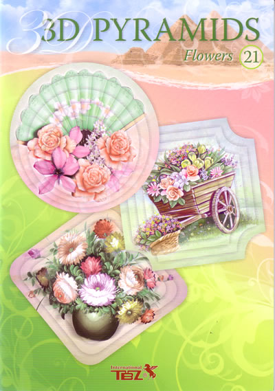 3D Pyramids Booklet - Flowers (8 designs)