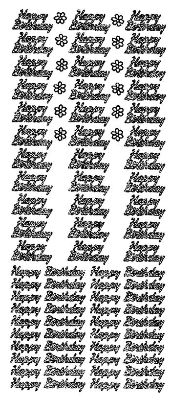 Starform Sentiments Stickers - Happy Birthday