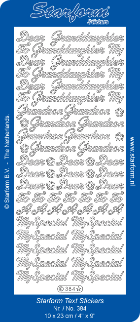 Starform Sentiments Stickers - Special Grandchild