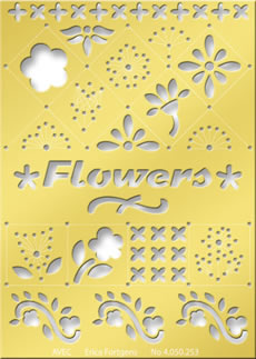 Sweet & Lovely Stencil - Flowers DP1