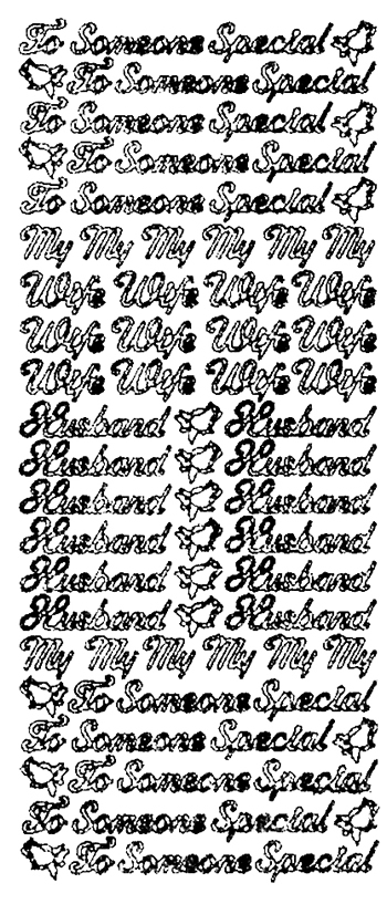 Starform Sentiments Stickers - Special Wife Husbands