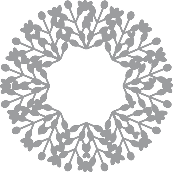 25% OFF SHOW TIME OFFER Pronty Mask Stencil - Wreath 150x150mm