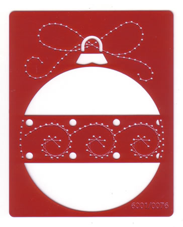 Joy Crafts Stencil - Round Bauble DC5