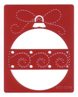 Joy Crafts Stencil - Round Bauble DC5