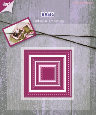 50% OFF  Joy Crafts Cutting & Embossing Stencil - Basic Square x4