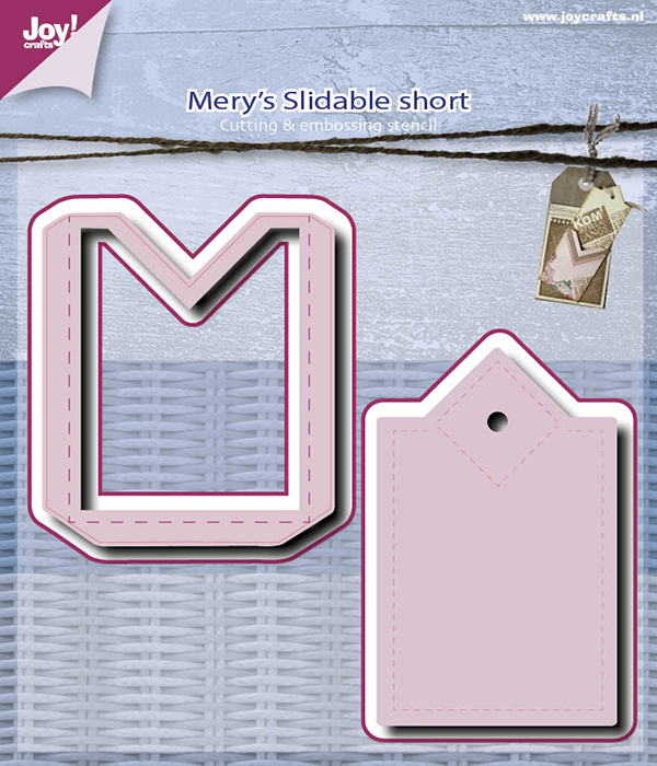 50% OFF  Joy Craft Cutting Embossing Stencil - Mery's Slidable Short (2pcs)