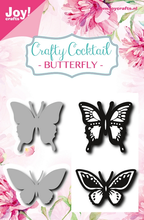 50% OFF  Joy Crafts Clear Stamp & Cutting Stencil - Butterfly