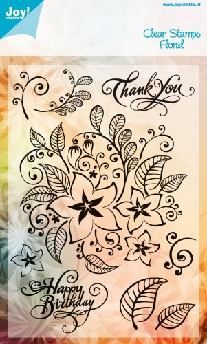 25% OFF  Joy Craft Clear Stamp - Floral Pattern  AS SEEN ON TV 30% OFF MARKED PRICE