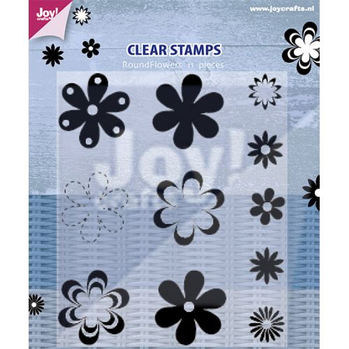 25% OFF  Joy Crafts Clear Stamps - Flowers Round