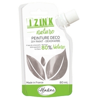 Izink Nature - Natural Deco Paint - Argente (Silver) 80ml