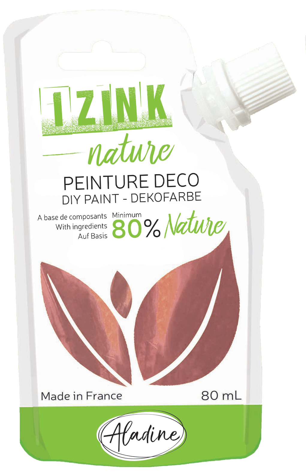 Izink Nature - Natural Deco Paint - Cuivre (Copper) 80ml