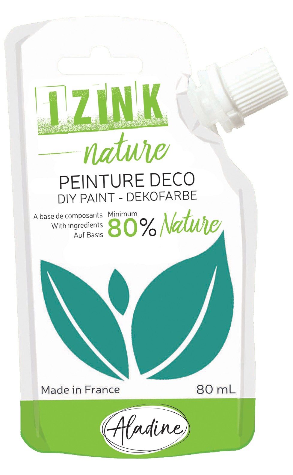 Izink Nature - Natural Deco Paint - Turquoise 80ml