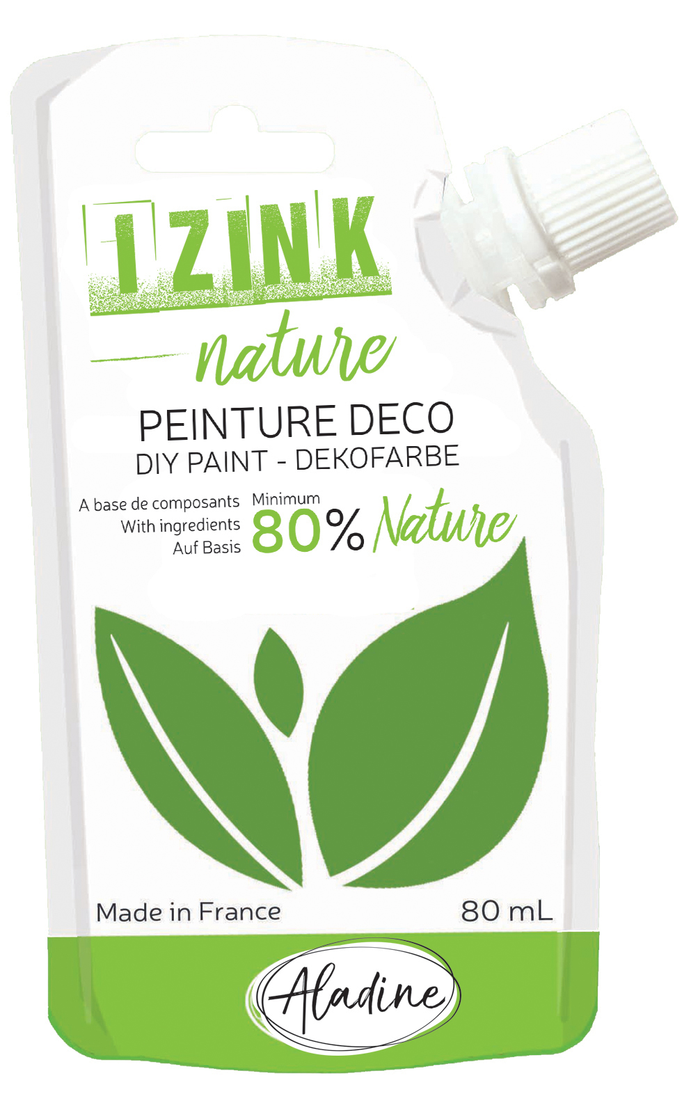 Izink Nature - Natural Deco Paint - Vert Jungle (Green Jungle) 80ml
