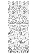 Starform Peel Off Sticker - Solid Butterflies