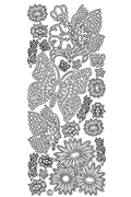 Starform Peel Off Sticker - Flowers & Butterflies