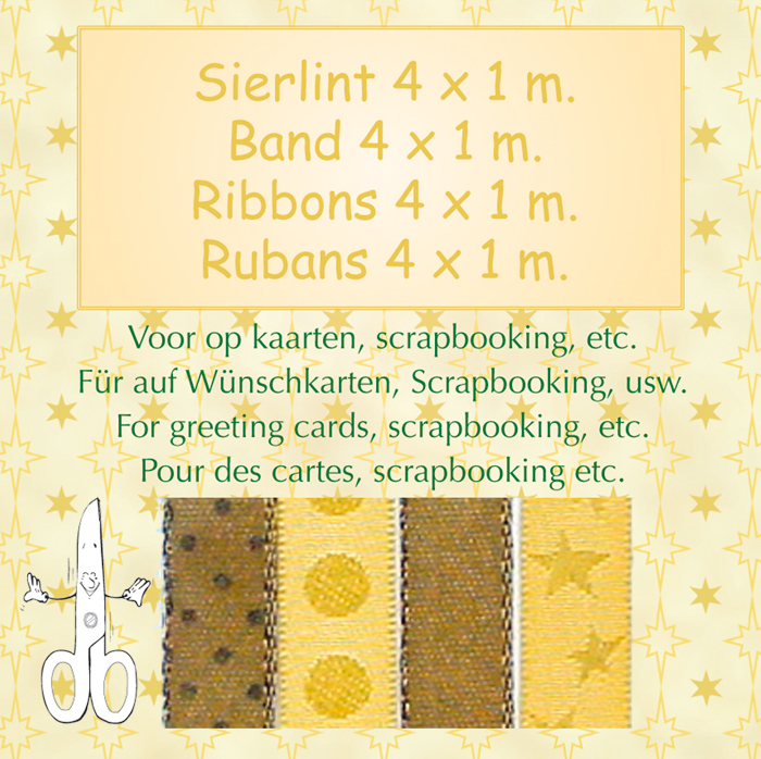 Leane Creatief Ribbon Assortment Gold set SALE NOW 1/2 PRICE