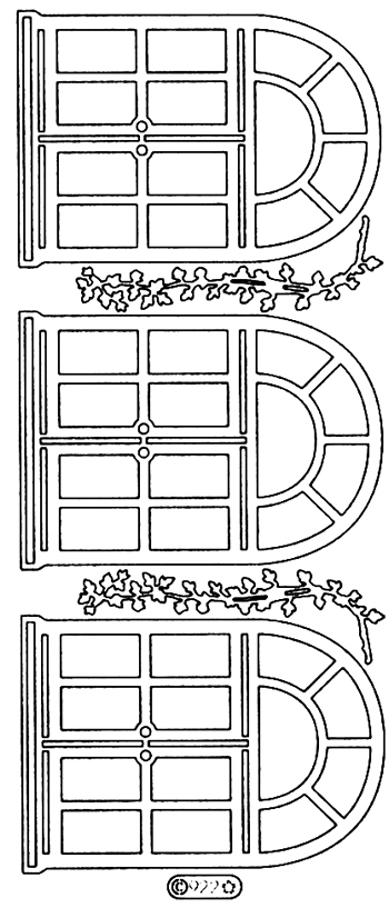 Starform Peel Off Outline Sticker - Doors 2