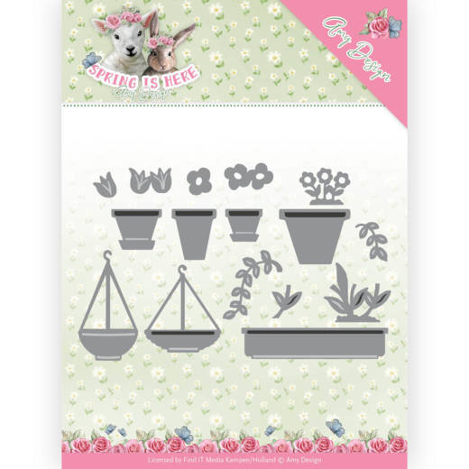 Amy Design Spring is Here Cutting Die - Flowerpots