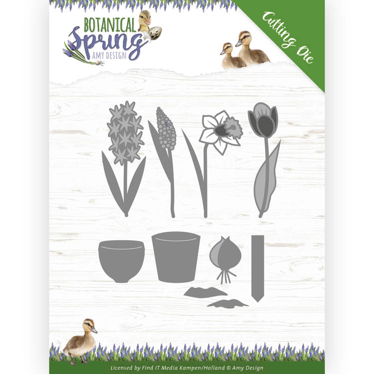 Amy Design Botanical Spring Cutting Die - Bulbs and Flowers