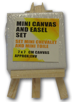 Mini Canvas and Easel set 7 x 7cm