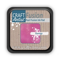 NEW Craft Artist Pearl Fusion Ink Pad - Flamingo