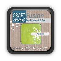 NEW Craft Artist Pearl Fusion Ink Pad - Verdant