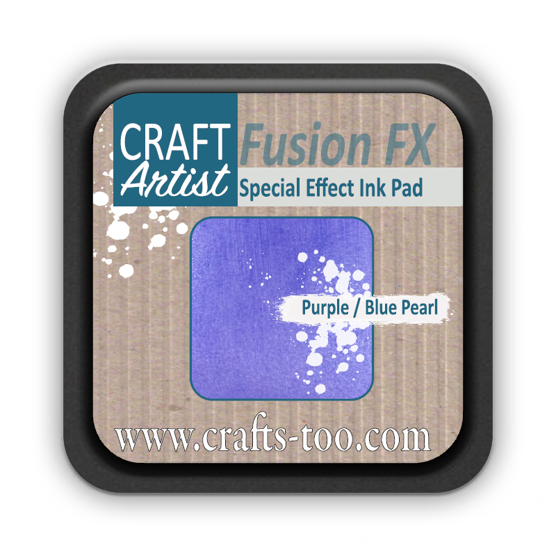 OUT OF STOCK Craft Artist Pearl Fusion FX Special Effect Ink Pad - Purple / Blue Pearl