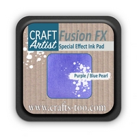 OUT OF STOCK Craft Artist Pearl Fusion FX Special Effect Ink Pad - Purple / Blue Pearl