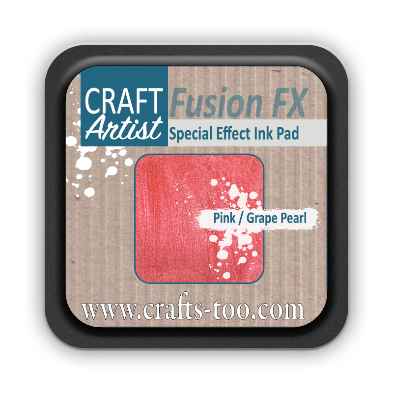 OUT OF STOCK Craft Artist Pearl Fusion FX Special Effect Ink Pad - Pink Grape