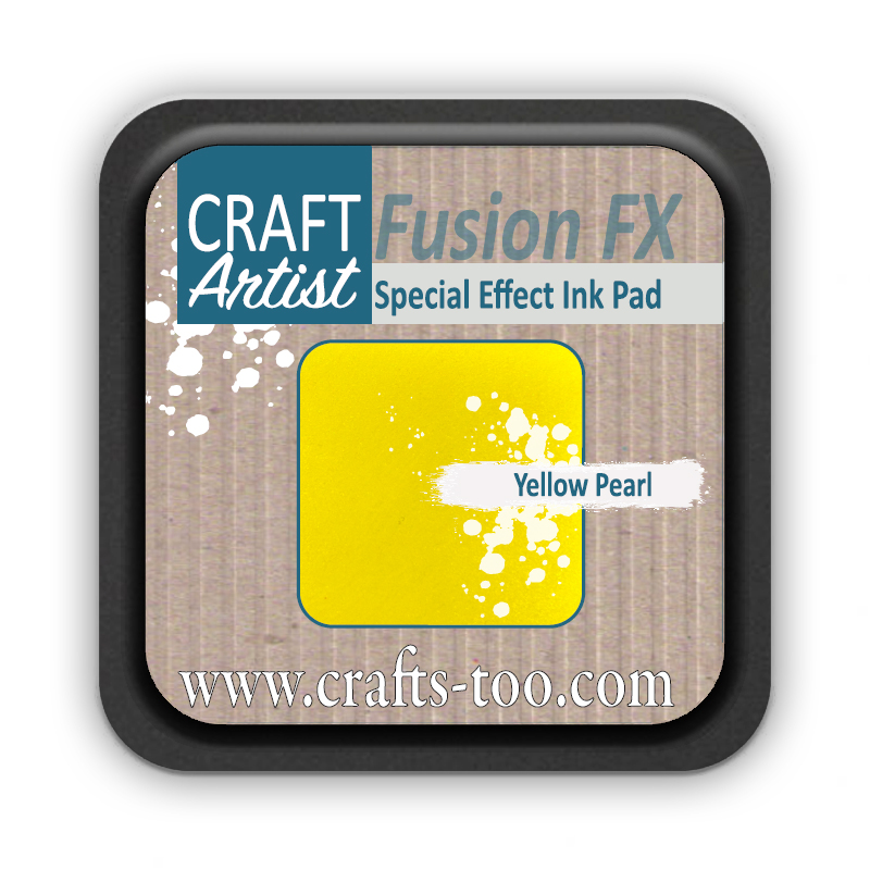 OUT OF STOCK Craft Artist Pearl Fusion FX Special Effect Ink Pad - Yellow Pearl