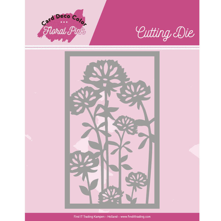 Yvonne Creations Floral Pink Cutting Dies - Floral Pink Frame