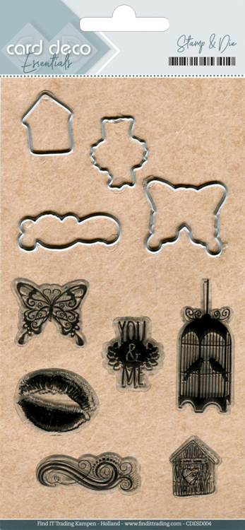 Card Deco Essentials Clear Stamp and Cutting Die