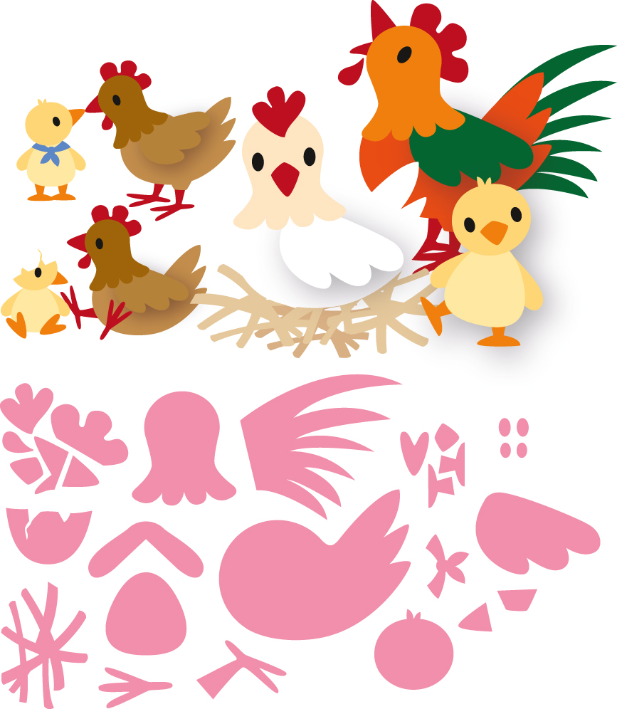 Marianne Design Collectable - Eline's Chicken Family