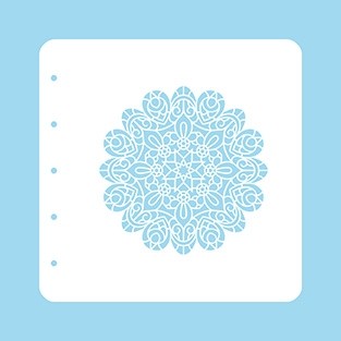 Nellie Snellen Christmas Time A6 Stencil - Mandala