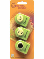 SALE 85% OFF Nellie Snellen Alphabet Clip Punch Set - Hexagon 3pcs