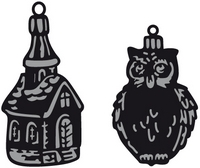 Marianne Design Craftable - Tiny's Ornaments Church & Owl