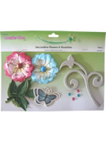 Crafts Too Decorative Flowers & Flourishes (14pcs)