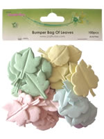 Crafts Too Bumper Bag of Leaves - Pastel (100pcs)