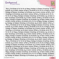 NEW Nellie Snellen Background Clear Stamp - Text
