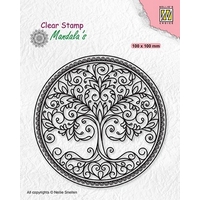 Nellie Snellen Clear Stamp Mandalas - Circle with Tree