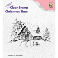 Nellie Snellen Christmas Time Clear Stamps - Snowy House