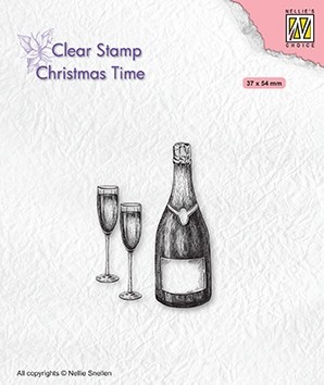 Nellie Snellen Clear Stamp Christmas Time - Happy New Year