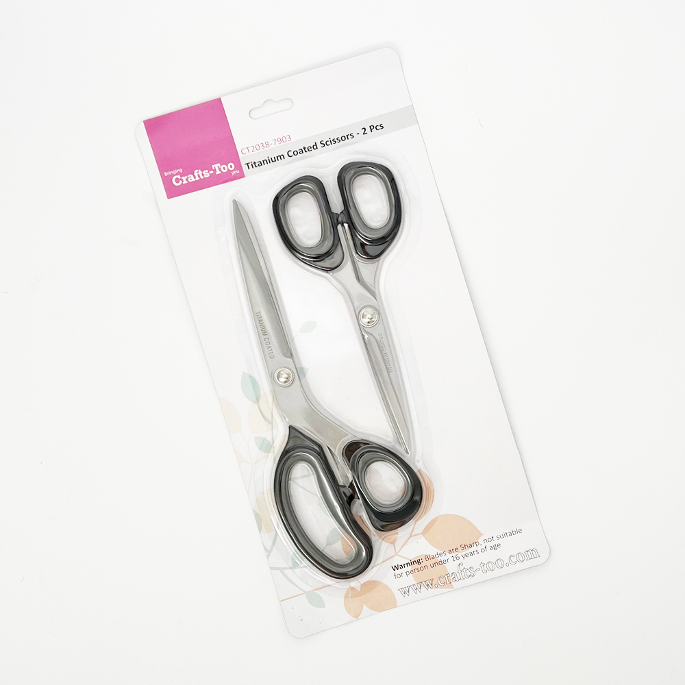 Crafts Too - Titanium Coated Scissors (2pcs)