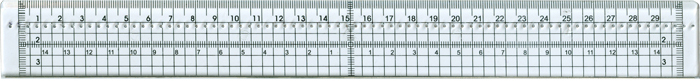 Metal Edge Craft Ruler With Stitching holes 300mm x 35mm